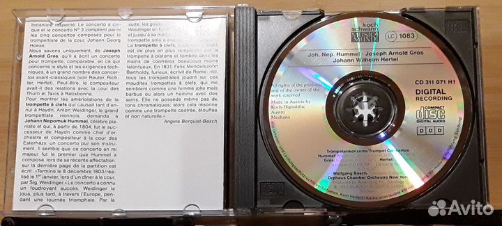 Hummel / gros / hertel – Trumpet Concertos. wolfga