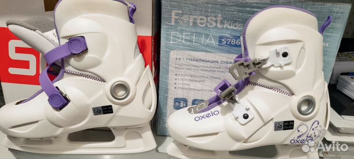 Коньки детские раздвижные 34 37