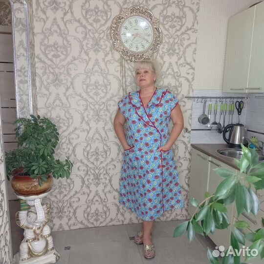 Женский халат новый на запах 64-70