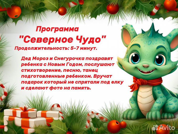 Дед Мороз и поющая Снегурочка (на праздники)