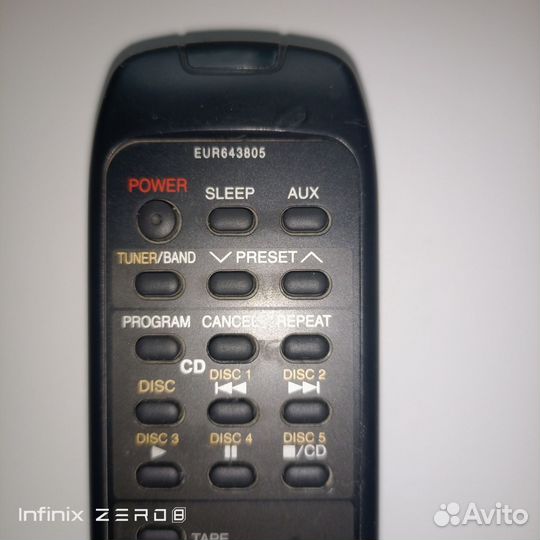 Пульт для музыкального центра panasonic eur 643805