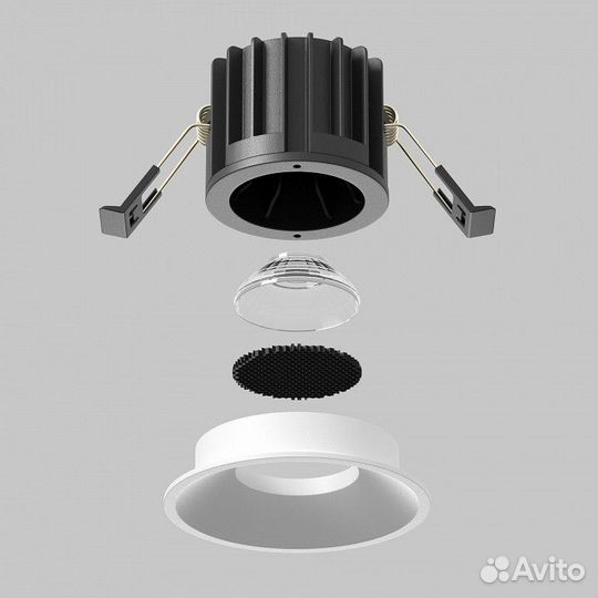 Встраиваемый светильник Maytoni Round DL058-12W-DTW-W