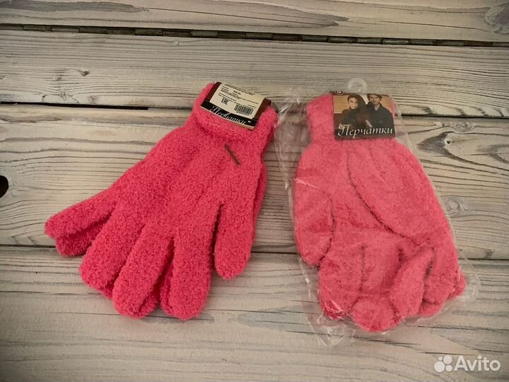 Перчатки женские махровые