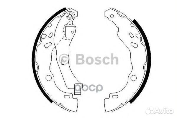 Барабанные колодки 0 986 487 627 Bosch