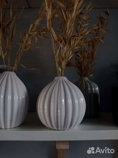 Ваза Фикс Прайс с сухоцветами