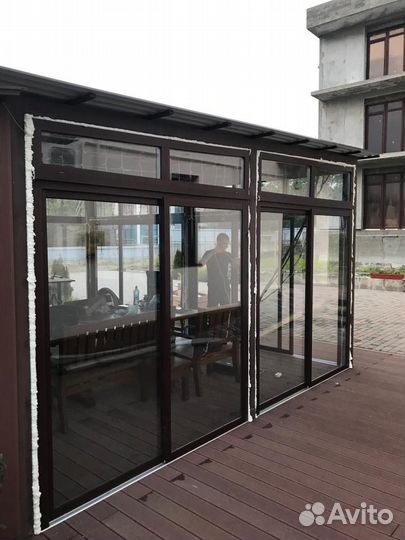 Раздвижные окна на веранду