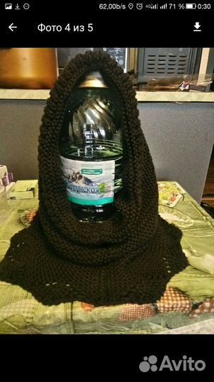 Новый ажурный капор снуд,шапка,головной убор