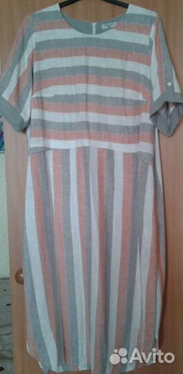 Платье льняное размер.58