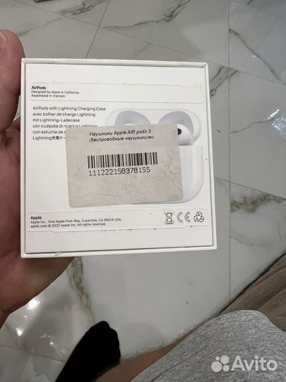 Наушники apple air pods 3