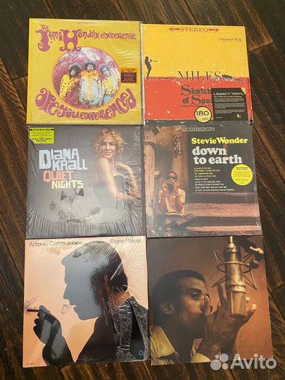 Винил Diana Krall, Jimi Hendrix, Males Davis, Stev