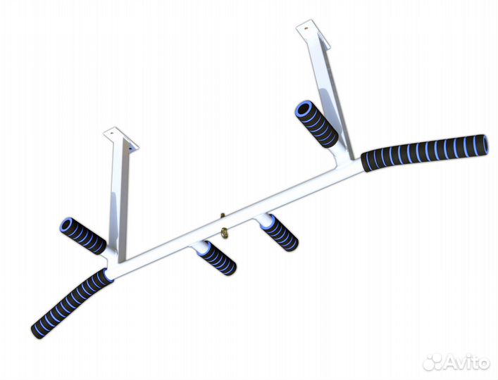 Турник потолочный цельносварной белый