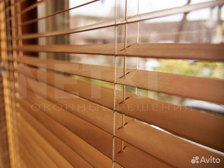 Горизонтальные деревянные жалюзи 60*160