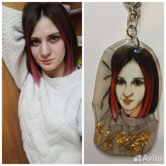 Брелок-портрет по вашим фото