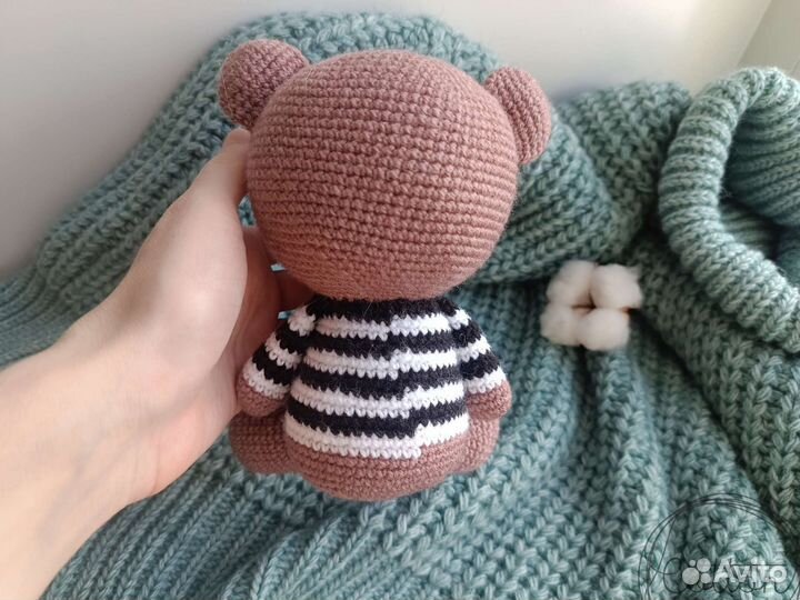 Мягкая игрушка «Мишка в полосатой кофточке»