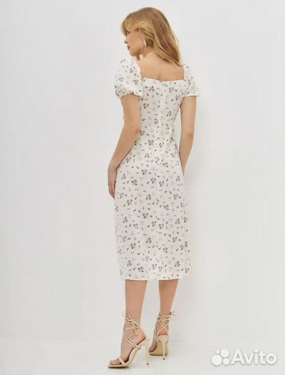 Летнее платье крестьянка