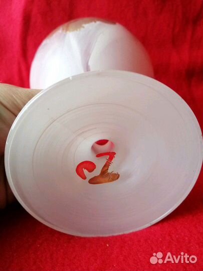 Винтажная авторская стеклянная конфетница