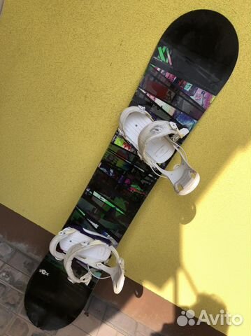 Сноуборд с креплениями Volkl + ботинки Burton