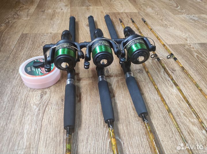 Спиннинги с катушками 3+3. Новые