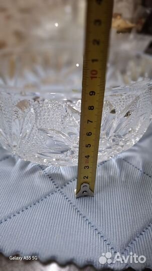 Салатник хрустальный