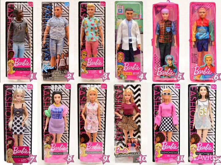 Новые куклы Barbie Fashionistas