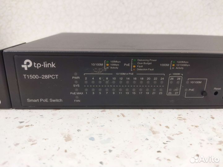 Управляемый PoE коммутатор TP-Link T1500-28PCT