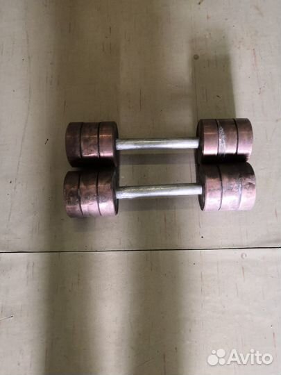 Гири разборные СССР 50-гг медь/никель/латунь