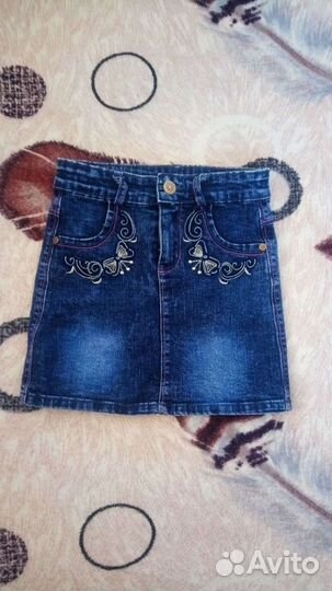 Юбка джинсовая