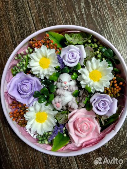 Букет цветов из мыла
