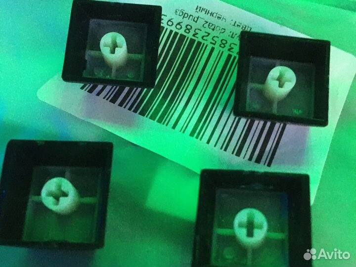 Черные кейкапы qwer на механическую клавиатуру