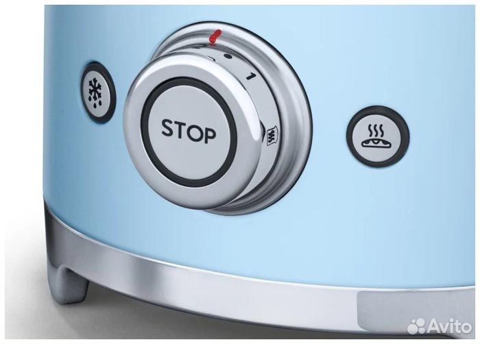 Тостер Smeg TSF02pbeu, пастельный голубой