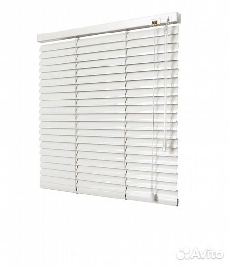 Жалюзи горизонтальные алюминиевые белые 0,875х1,38