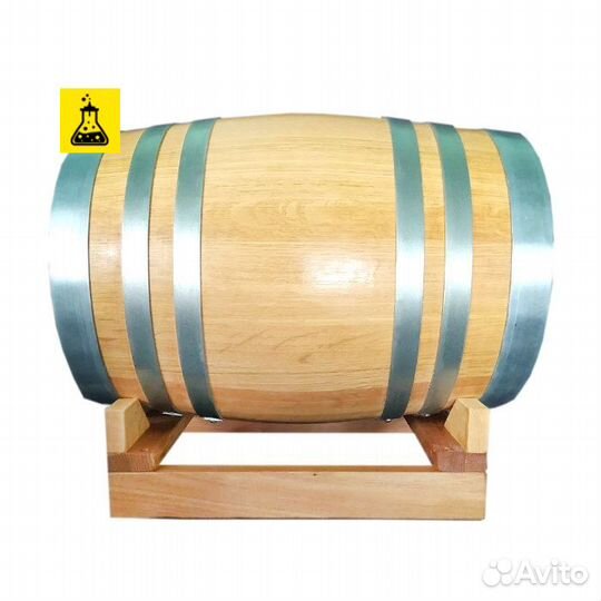 Бочка дубовая ставбондарь, 20 л с краном + воск