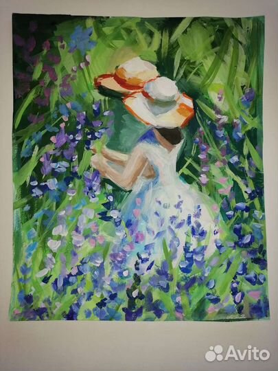 Рисунки на заказ, живопись, гуашь, ручная работа