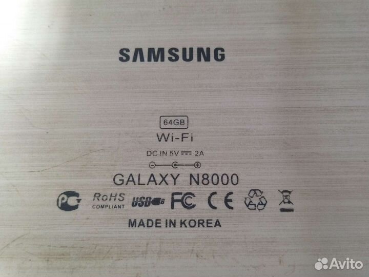 Планшет на запчасти samsung galaxy N8000