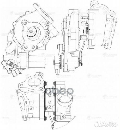 Турбокомпрессор для а/м Toyota Land Cruiser 200