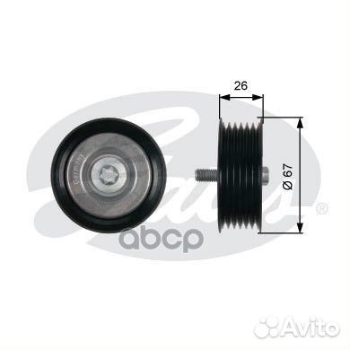 Ролик обводной приводного ремня T36438 Gates