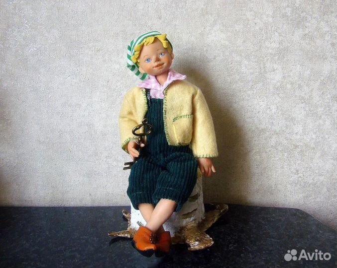 Интерьерная авторская кукла Буратино. На заказ