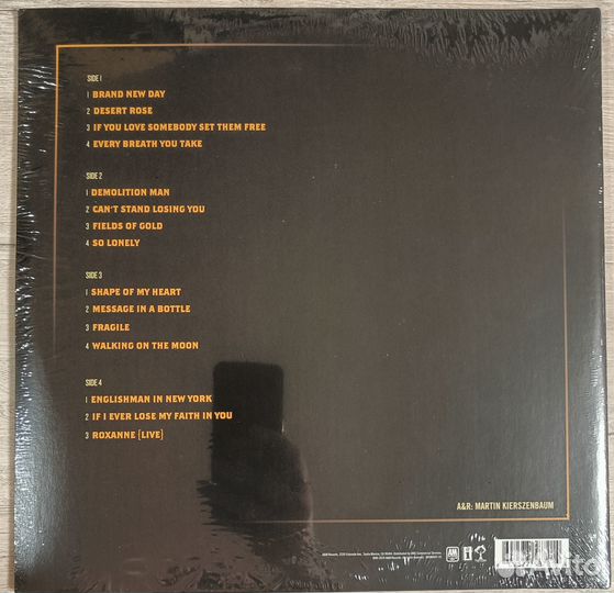 Sting - My Songs 2LP 180g + постер