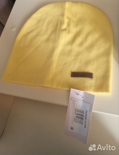 Шапка женская бини 54-56 рубчик