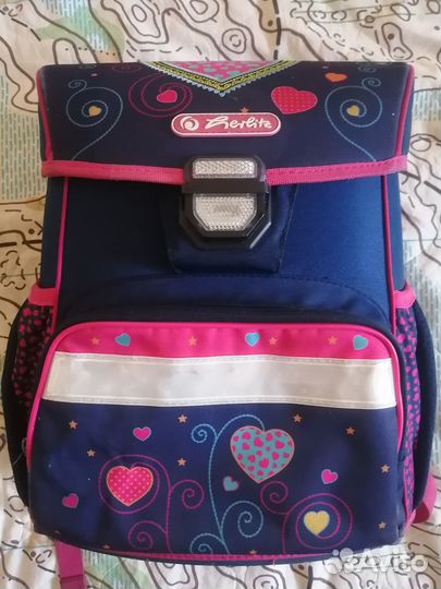 Herlitz Ранец Loop Blue Hearts (оригинал)