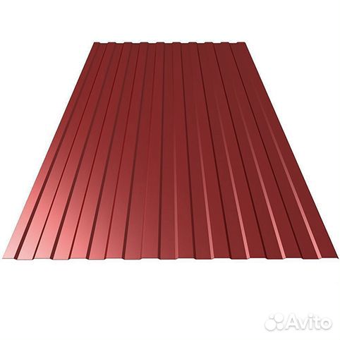 Профнастил С8 красное вино 2м толщина 0,45мм