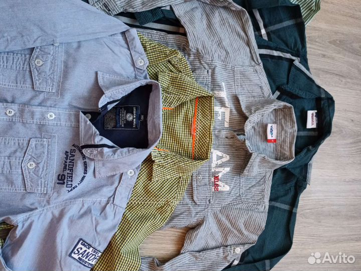 Рубашки брендовые р. 134-140