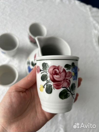 Фарфоровый сервиз для напитков винтаж