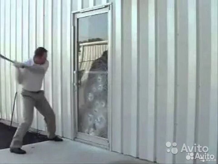 Бронь пленка для окон 56 мкм антивандальная