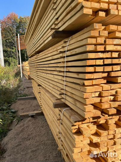 Доска обрезная 50х100х6000мм с доставкой