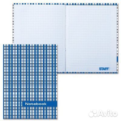 Блокнот клетка 80 л формат А6-обложка тв. лак
