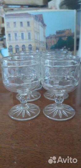 Хрустальные рюмки на ножке СССР