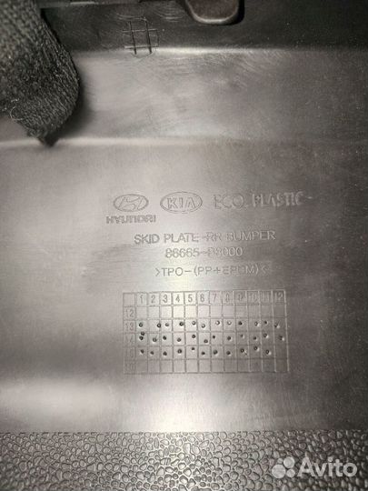 Юбка заднего бампера hyundai santa FE 12-15 новая