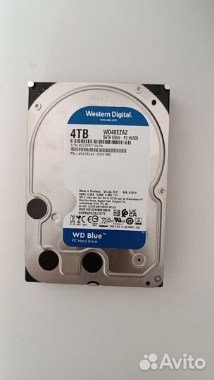 Жёсткие диски WD Blue 3 и 4 Тб