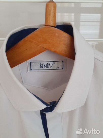 Рубашка белая школьная для мальчика 152 размер